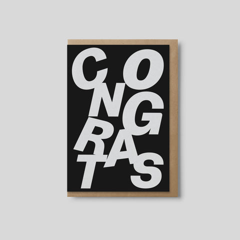 Graphic Congrats (Blank Card + Packs)