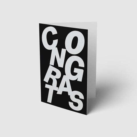Graphic Congrats (Blank Card + Packs)