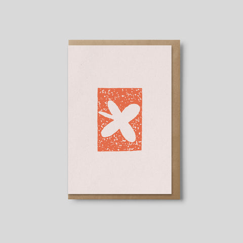 Orange Flower (Blank Card + Packs)