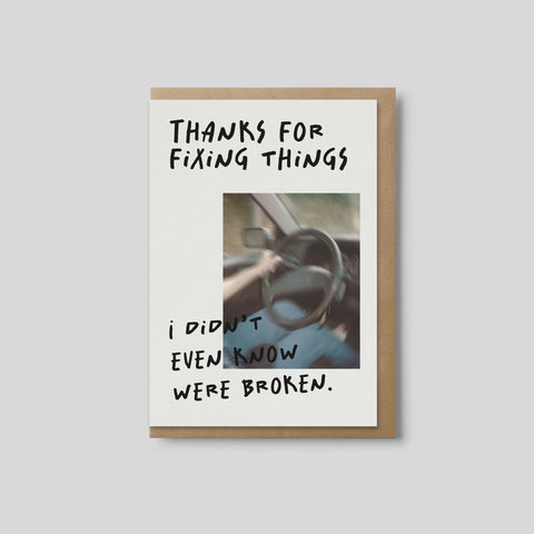 Thanks For Fixing Things