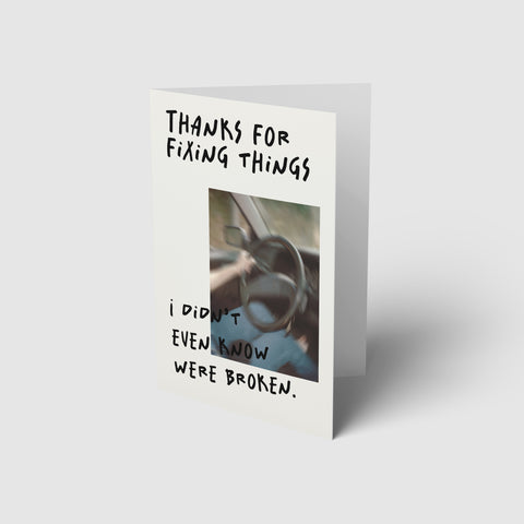 Thanks For Fixing Things